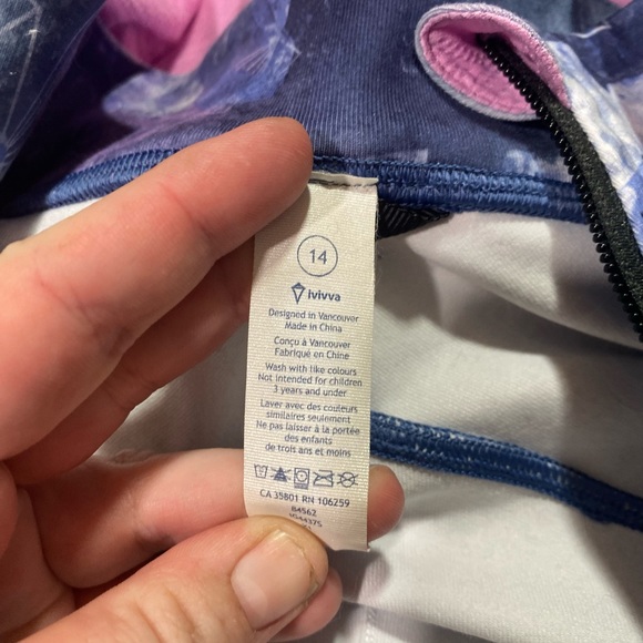 - Ivivva Abstract Colorful Design Girl’s Jacket Size 14 - Picture 10 of 13